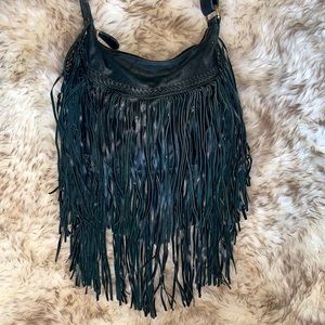 SUPER FRINGE!! “ Kivari brand -Genuine leather purse